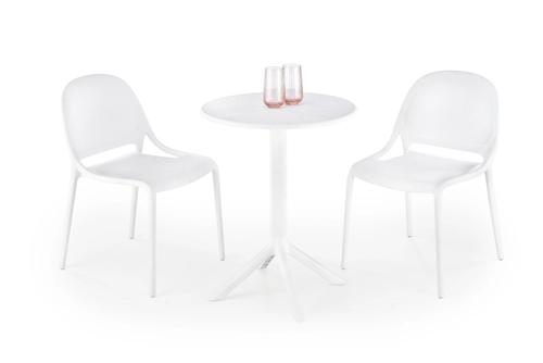 CALVO apaļais galds balts